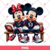 Disney Mouse Houston Texans Football PNG, Mickey Minnie Houston Texans Fans PNG