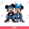Disney Mouse Valentine PNG, Chicano Mickey Minnie Mouse PNG, Mickey Minnie Nike PNG