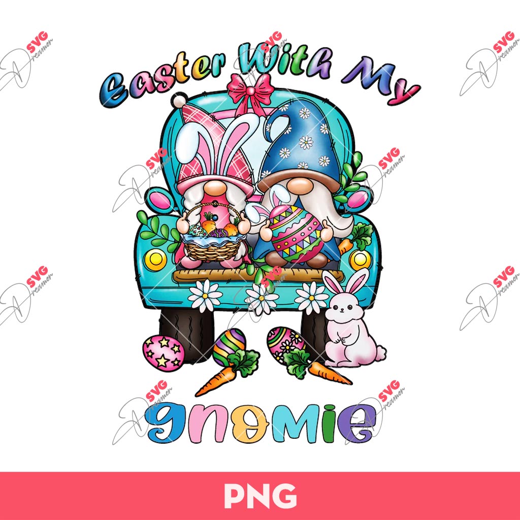 Easter With My Gnomie PNG, Gnomie Easter PNG, Easter PNG