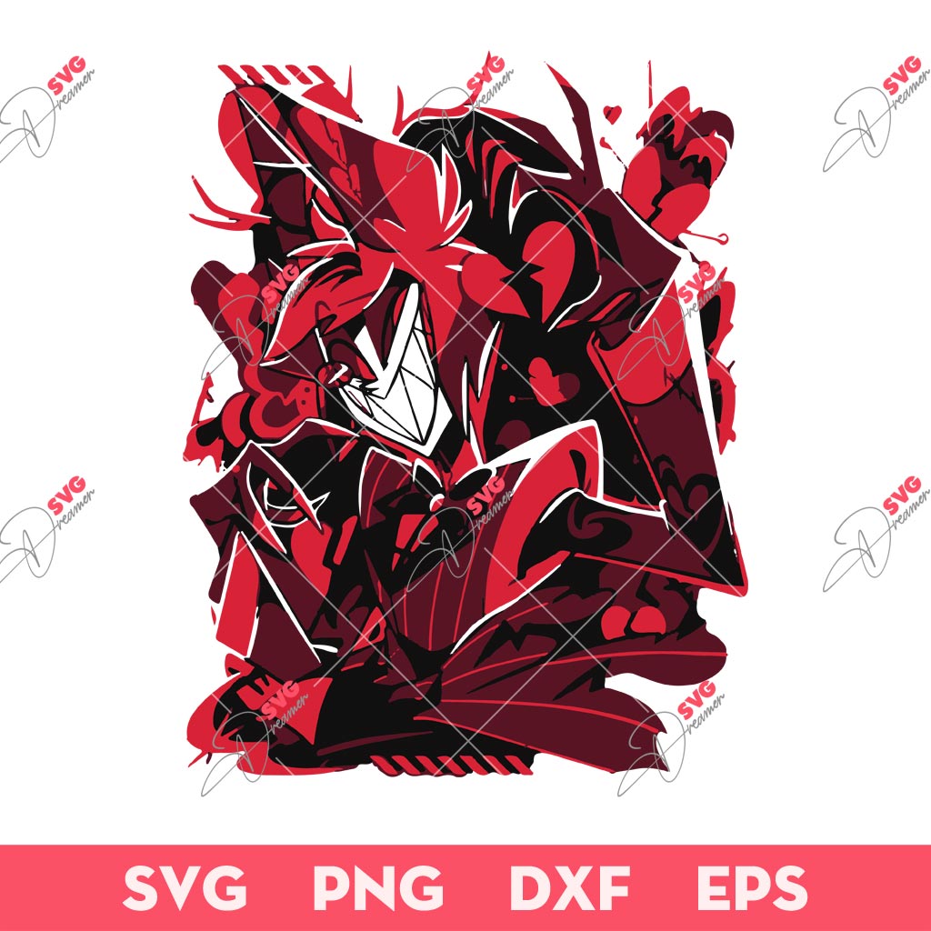 Hazbin Hotel Alastor SVG, Hazbin Hotel SVG, Alastor SVG