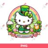 Hello Kitty Happy Patricks Day PNG, Kitty Shamrock PNG, Lucky Kitty PNG