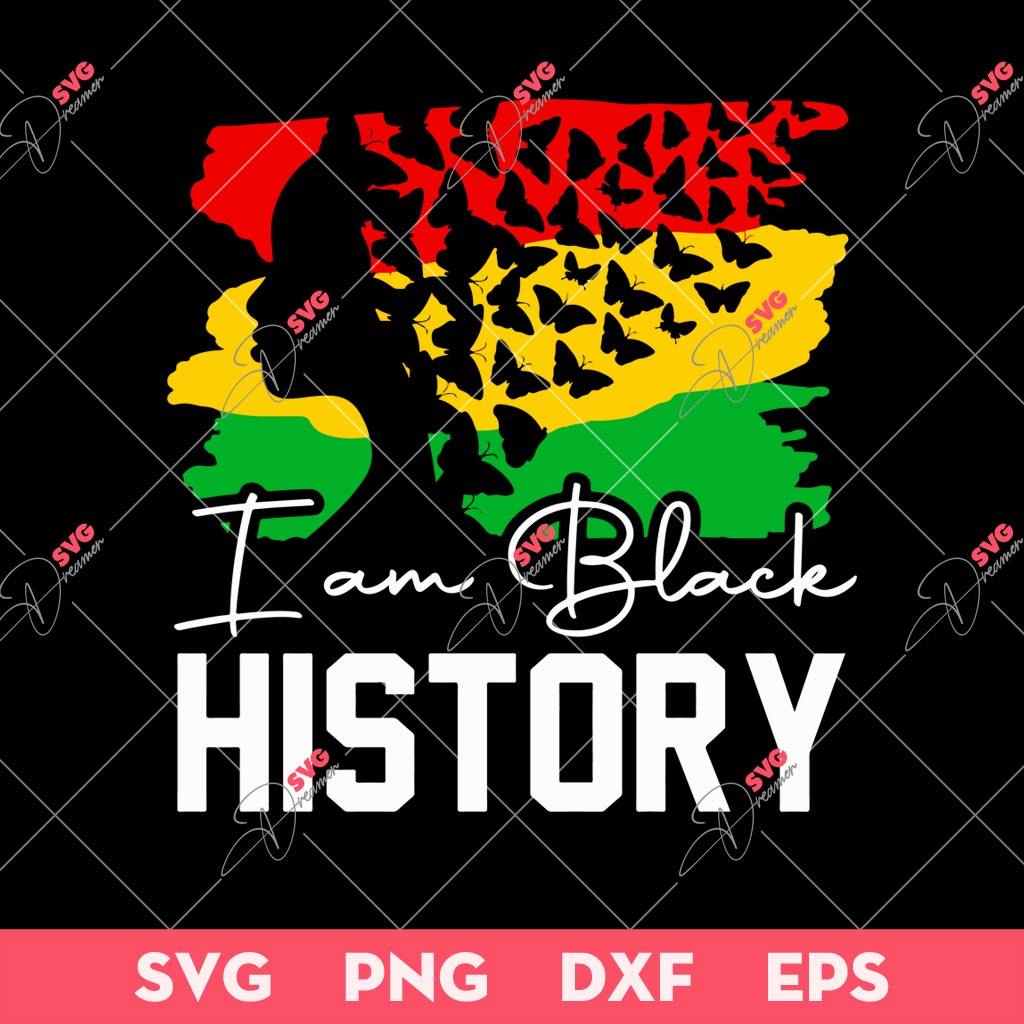 I Am Black History SVG, Juneteenth SVG, African American SVG