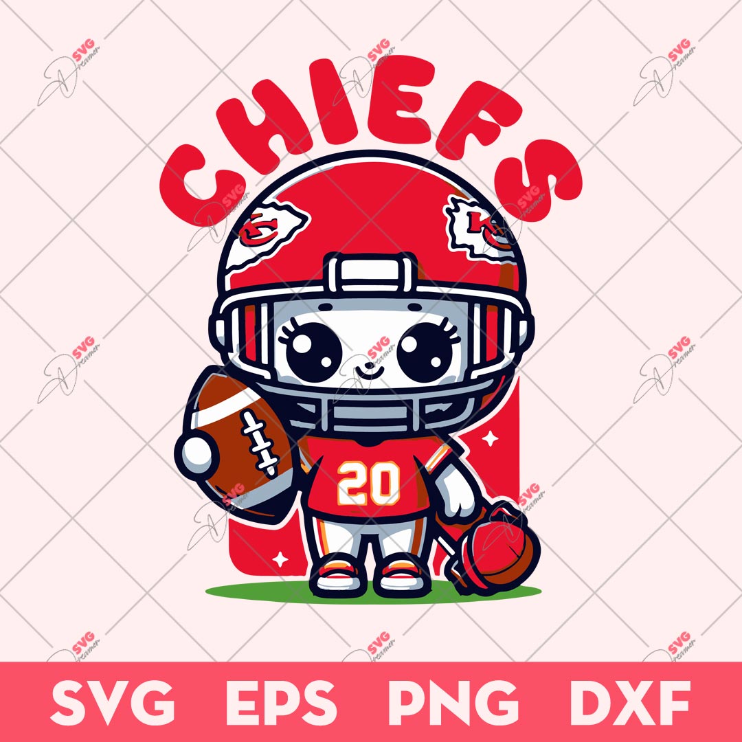 Kansas City Chiefs Football SVG, KC Chiefs SVG, Kansas City Chiefs SVG