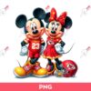 Kansas City Chiefs Mickey Minnie Fans PNG, Disney Football PNG, Mickey And Minnie KC Chiefs PNG