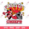 Kansas City Chiefs Mickey Mouse SVG, Disney Mouse Football SVG, KC Chiefs SVG