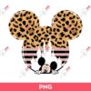 Leopard Mickey Mouse Head PNG, Leopard Disney Vacation PNG, Mickey Mouse Vacation Leopard PNG
