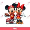 Mickey And Minnie Kansas City Chiefs Fans PNG, Disney Kansas City Chiefs PNG, Disney Football Sport PNG