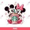 Mickey And Minnie Starbucks PNG, Disney Starbucks PNG, Mickey Minnie Mouse Valentine PNG