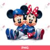 Mickey Minnie LA Dodgers Fans PNG, Disney Mouse Los Angeles Dodgers PNG
