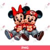 Mickey Minnie Mouse Kansas City Chiefs Fans PNG, Disney Mouse KC Chiefs Sport PNG, Mickey Minnie Chiefs PNG