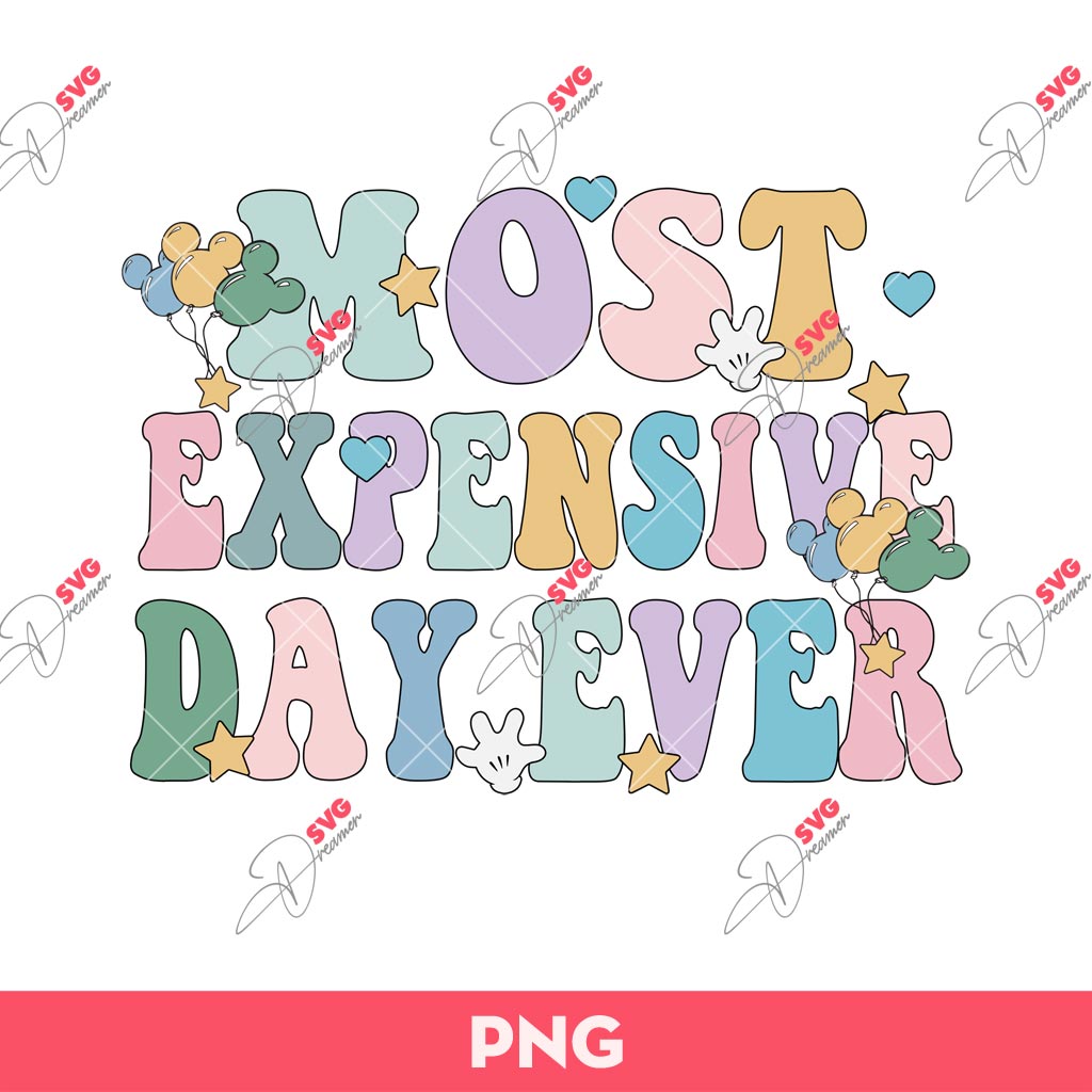 Most Expensive Day Ever PNG, Disney Mickey Minnie Mouse PNG, Disney Vacation PNG