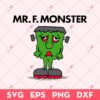 Mr F Monster SVG, Frankenstein SVG, Horror Characters SVG