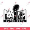 NFL SuperBowl Football SVG, Halftime Show SVG, Super Bowl LVIII 2024 SVG
