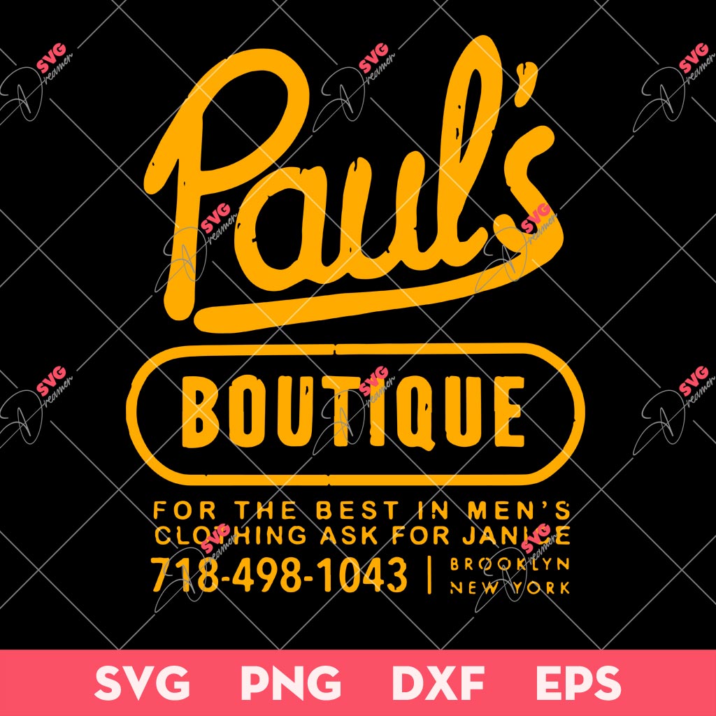Pauls Boutique SVG, Pauls Boutique Vintage SVG, Pauls Boutique T-Shirt