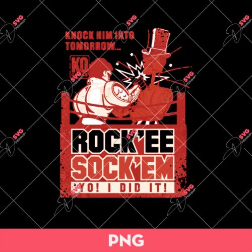 Rock'ee Sock'em PNG, Boxing Creed PNG, Apollo Creed PNG Sublimation