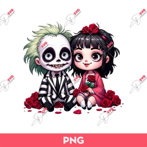 Spanish Always And Forever Couple PNG, Horror Couple Chicano PNG, Couple Valentines Day PNG