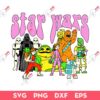 Star Wars Psychedelic Character Lineup Tapestry SVG, Star Wars SVG PNG EPS DXF