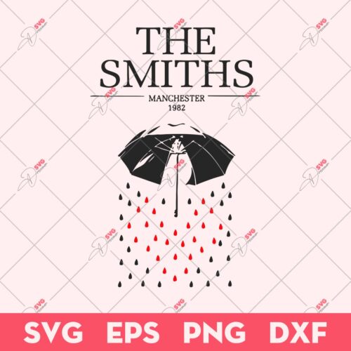 The Smiths Retro SVG, The Smiths Manchester 1982 SVG, The Smiths SVG
