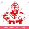 Travis Kelce SVG, Kansas City Chiefs Football SVG, Trvis Kelce KC Chiefs SVG