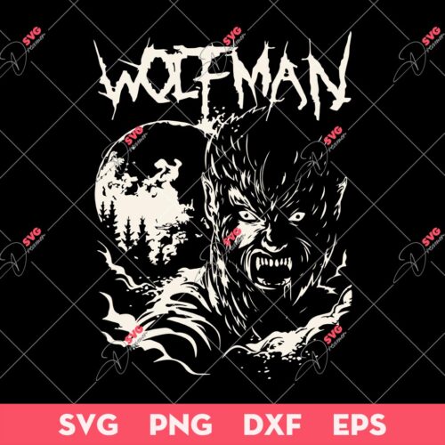 Wolfman SVG, Man of Wolf Movie SVG