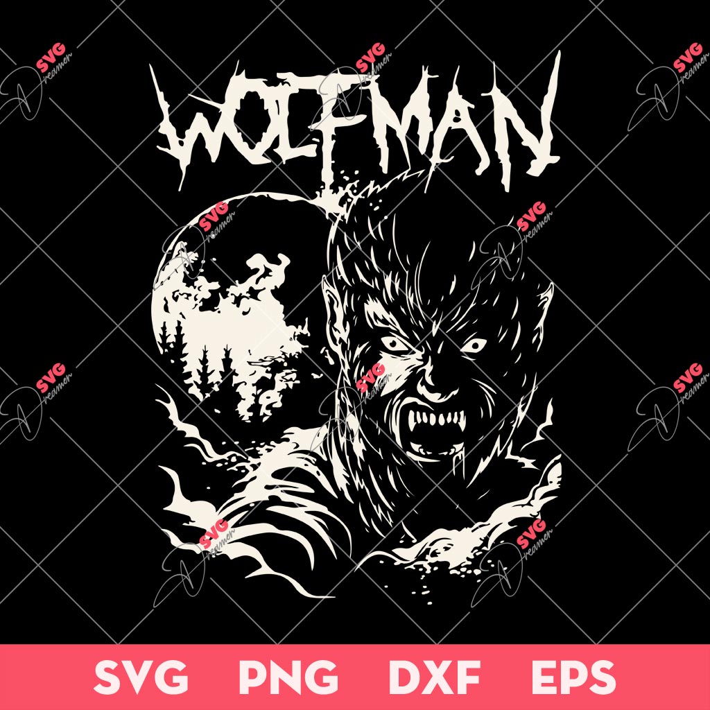 Wolfman SVG, Man of Wolf Movie SVG