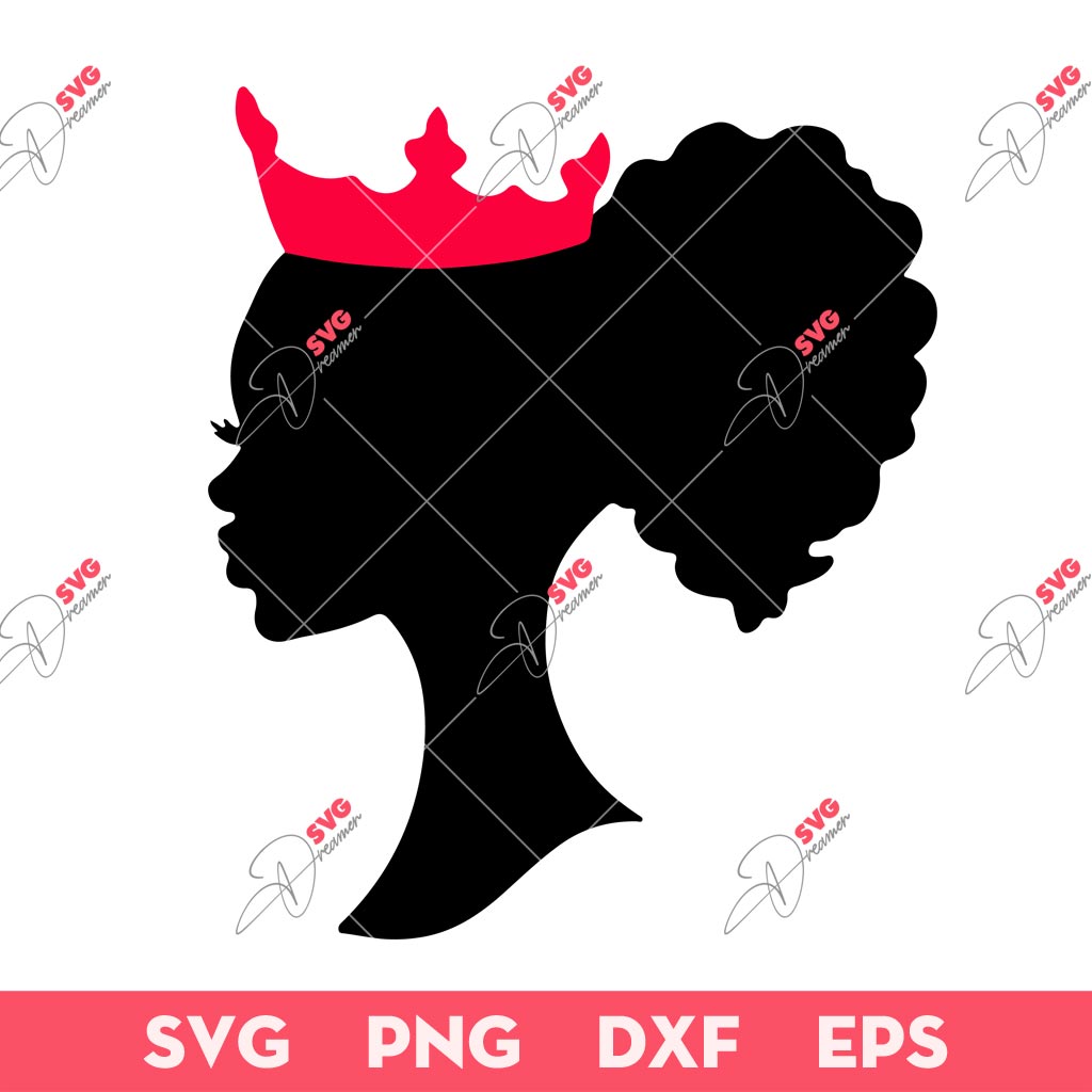African American Queen SVG, Black Woman SVG