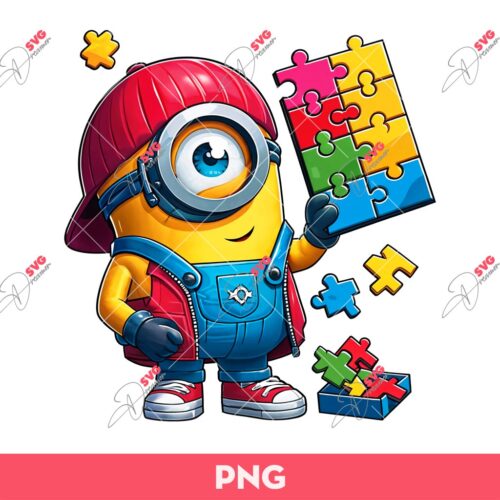 Autism Minion PNG, Autism Awareness PNG