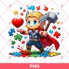 Autism Thor Superhero PNG, Autism Awareness PNG, Thor Autism PNG