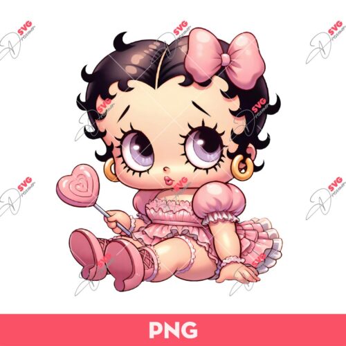 Baby Betty Boop PNG, Cute Baby Betty Princess PNG