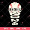 Baseball Senior 2024 SVG, Senior Graduation 2024 Baseball PNG