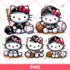 Bundle Hello Kitty Chicago White Sox Baseball PNG, Kitty Chicago White Sox PNG