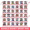Bundle Mickey Minnie Sport Baseball Football Basketball PNG, Disney Mickey Minnie Sport Fans PNG (Over 40 Designs)