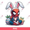 Bunny Spider Man Easter PNG, Spider Man Happy Easter Day PNG