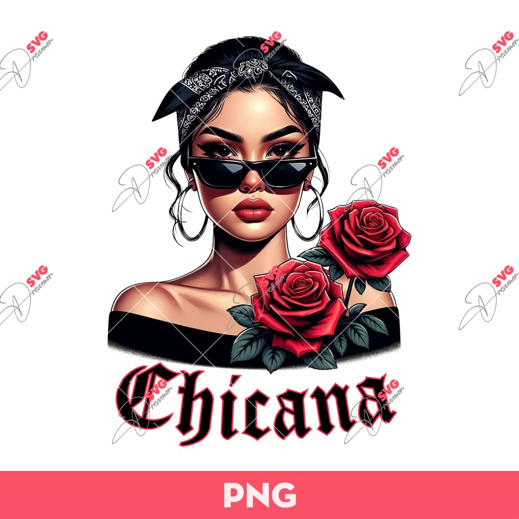 Chicana Girl Rose PNG, Chicano Girl And Rose PNG