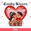 Chicano Candy Kisses PNG, Cute Chicano Cholo Couple PNG