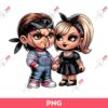 Chicano Chucky And Tiffany Horror Couple PNG, Horror Couple Movie PNG
