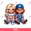 Chucky And Tiffany Los Angeles Dodgers Baseball PNG, Chucky Dodgers PNG, Chucky Baseball PNG