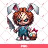 Chucky Doll Bunny Easter PNG, Easter Horror Chucky PNG