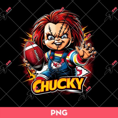 Chucky Kansas City Chiefs Football PNG, Chucky Chiefs PNG, KC Chiefs PNG Sublimation