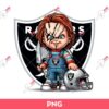 Chucky LV Raiders PNG, Chucky Fan Las Vegas Raiders Football PNG, Horror Chucky Football PNG