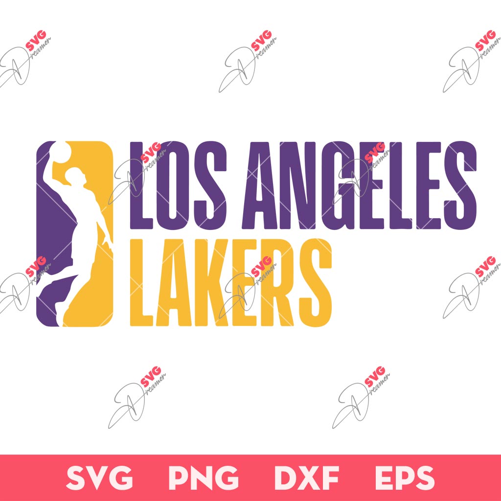Classic LA Lakers Basketball SVG, Los Angeles Lakers SVG, LA Lakers Logo SVG PNG