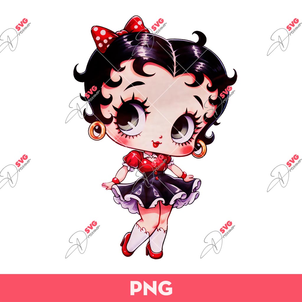 Cute Betty Boop PNG, Betty Boop Cute Skirt PNG