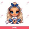 Cute Cartoon Girl Baseball LA Dodgers PNG, Cute Girl Dodgers PNG, Cute Girl Baseball PNG