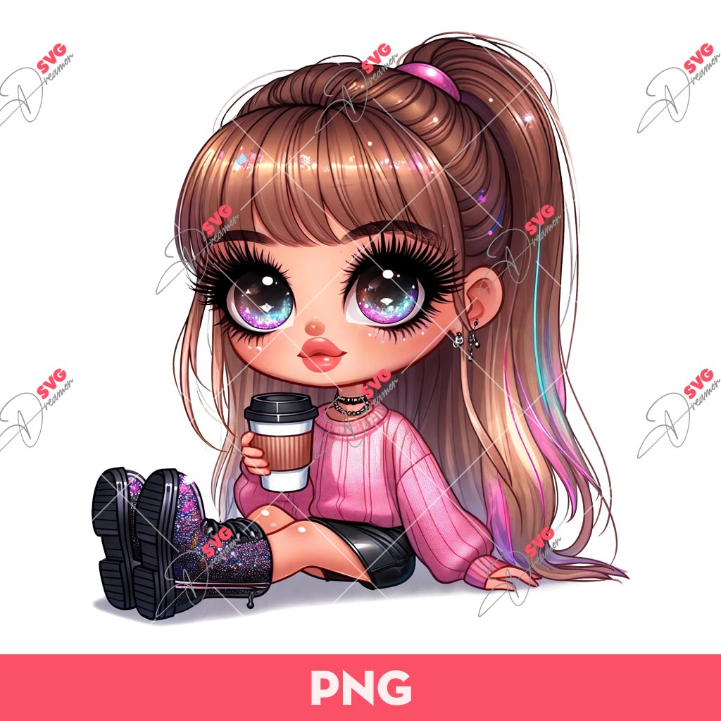 Cute Cartoon Girl PNG, Beautiful Little Girl PNG