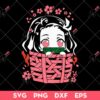 Cute Nezuko SVG, Demon Slayer SVG, Manga Anime SVG PNG