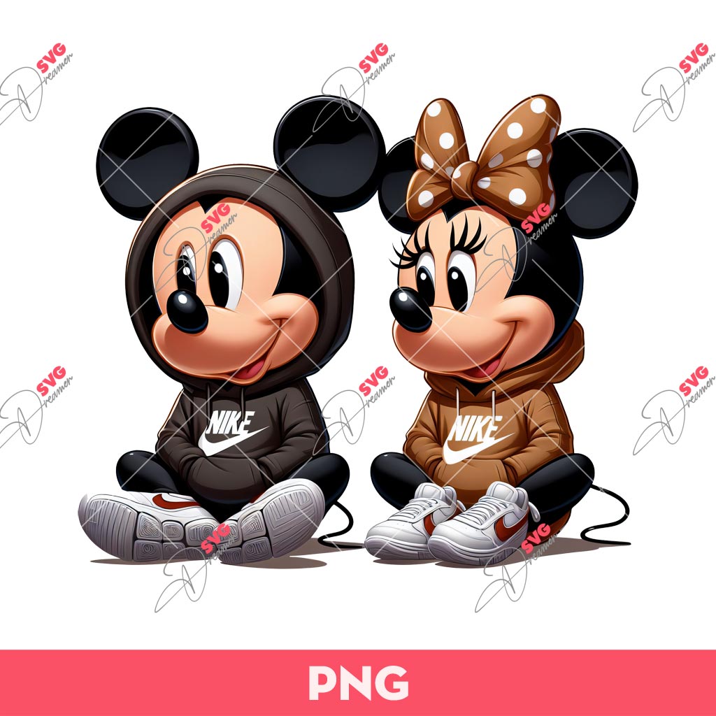 Disney Mickey Minnie PNG, Mickey Minnie Sport Nike Outfits PNG