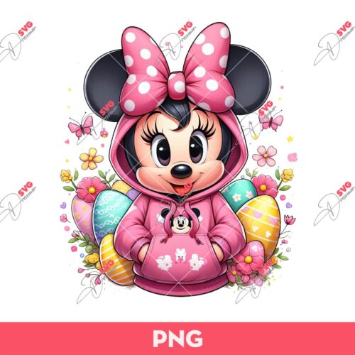 Disney Minnie Mouse Easter PNG, Easter Minnie PNG