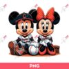 Disney Mouse Baseball Cleveland Guardians Fans PNG, Mickey Minnie Cleveland Guardians Baseball PNG