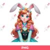 Easter Anna Frozen PNG, Easter Disney Princess PNG, Anna Bunny Easter PNG