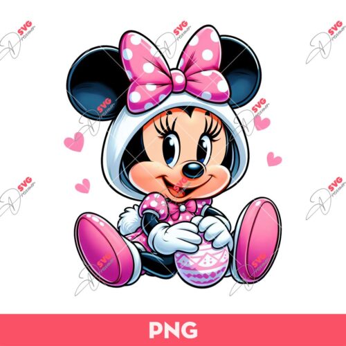 Easter Minnie Mouse PNG, Disney Happy Easter PNG, Minnie Easter PNG